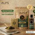 Alps Goodness Henna Powder with Herb-Soaked Conditioner