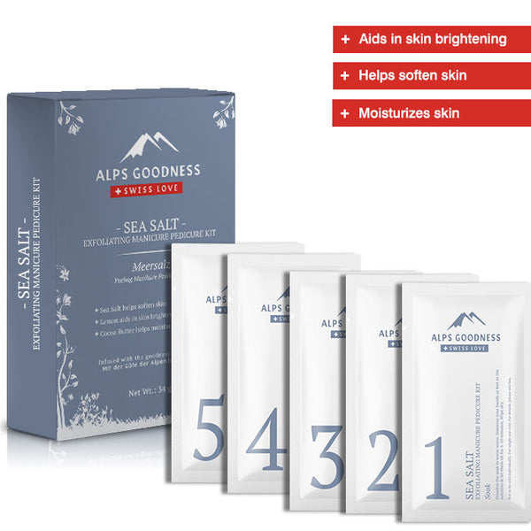 Alps Goodness Sea Salt Exfoliating Manicure Pedicure Kit (34 g)