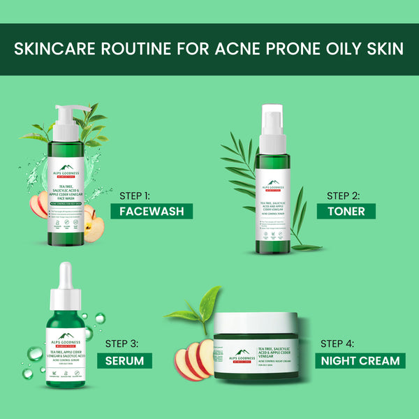 Alps Goodness Acne Control Face Serum for Oily Skin with Tea Tree, Sal