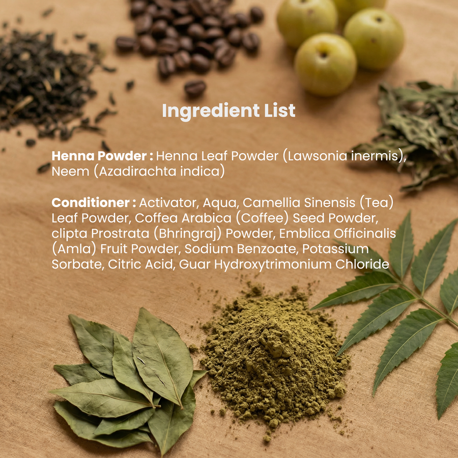 Alps Goodness Henna Powder with Herb-Soaked Conditioner