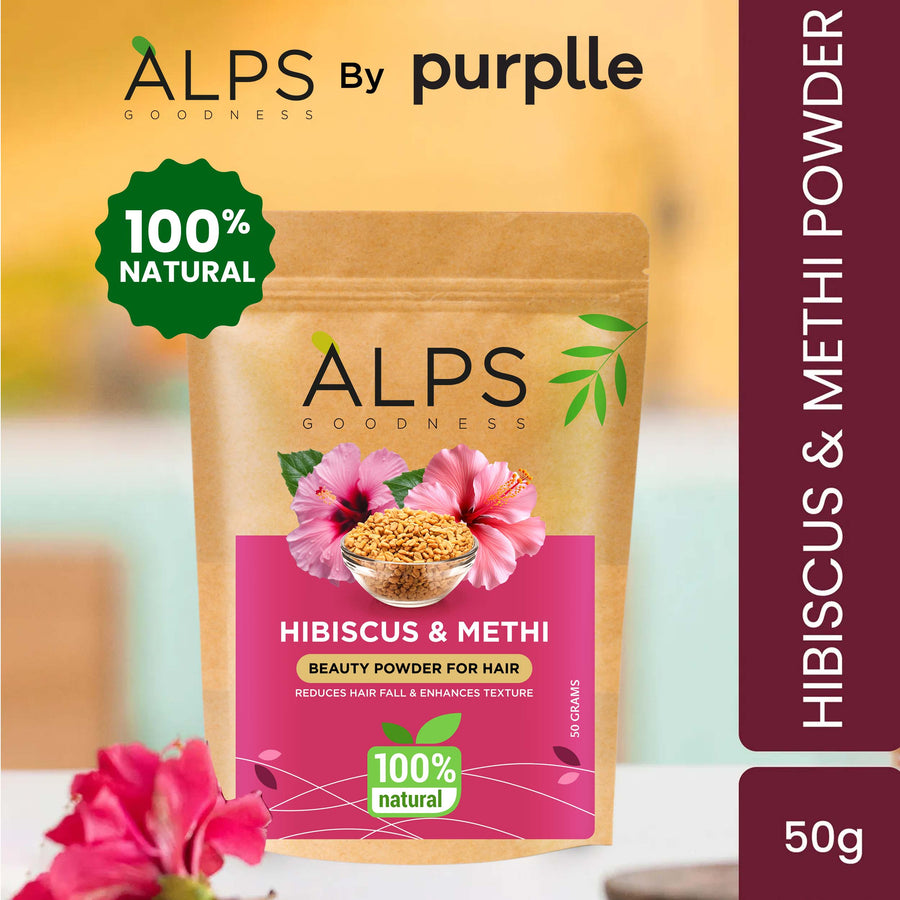 Alps Goodness Hibiscus & Methi Powder - Alps Goodness