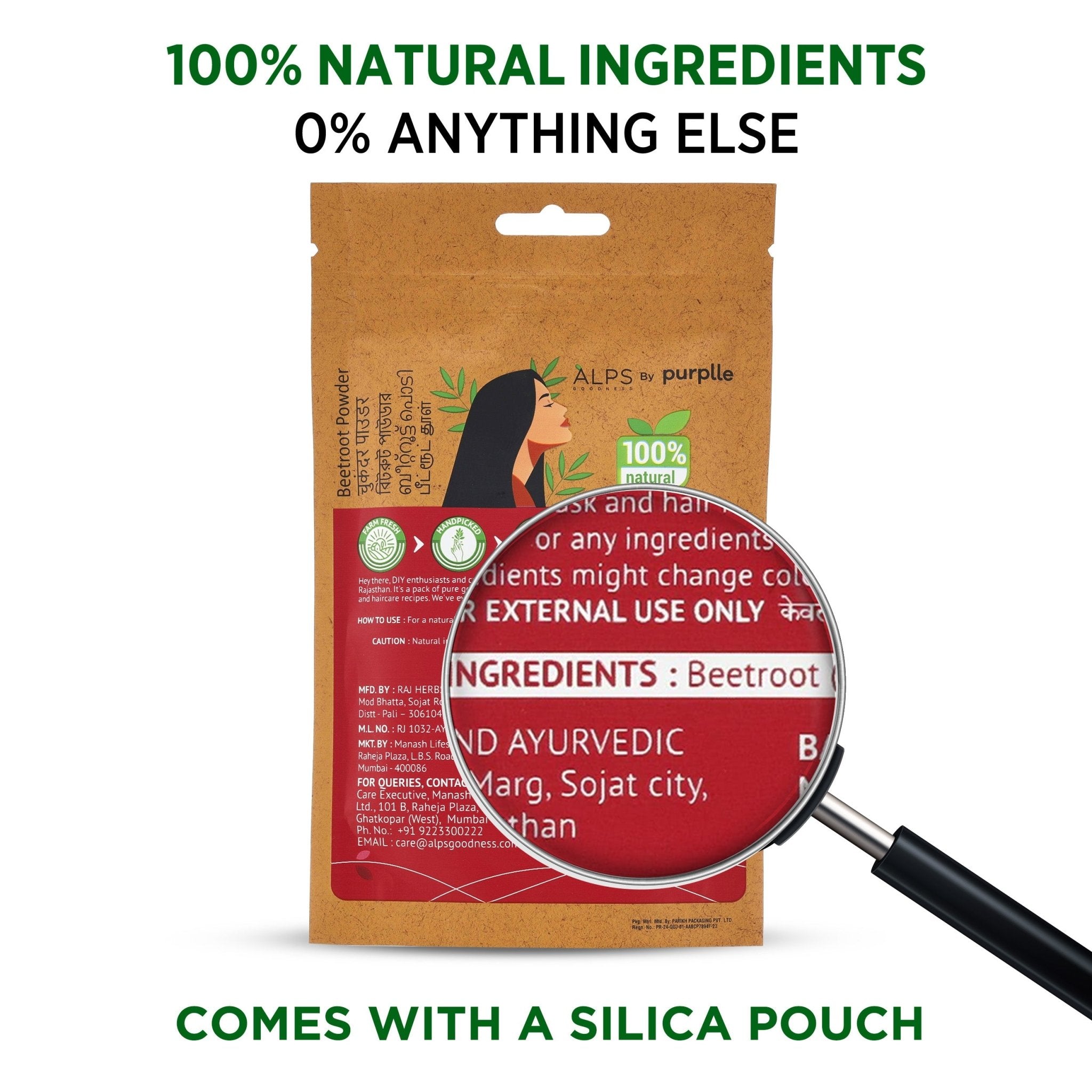 Alps Goodness Beetroot Powder Beauty Mask - Alps Goodness