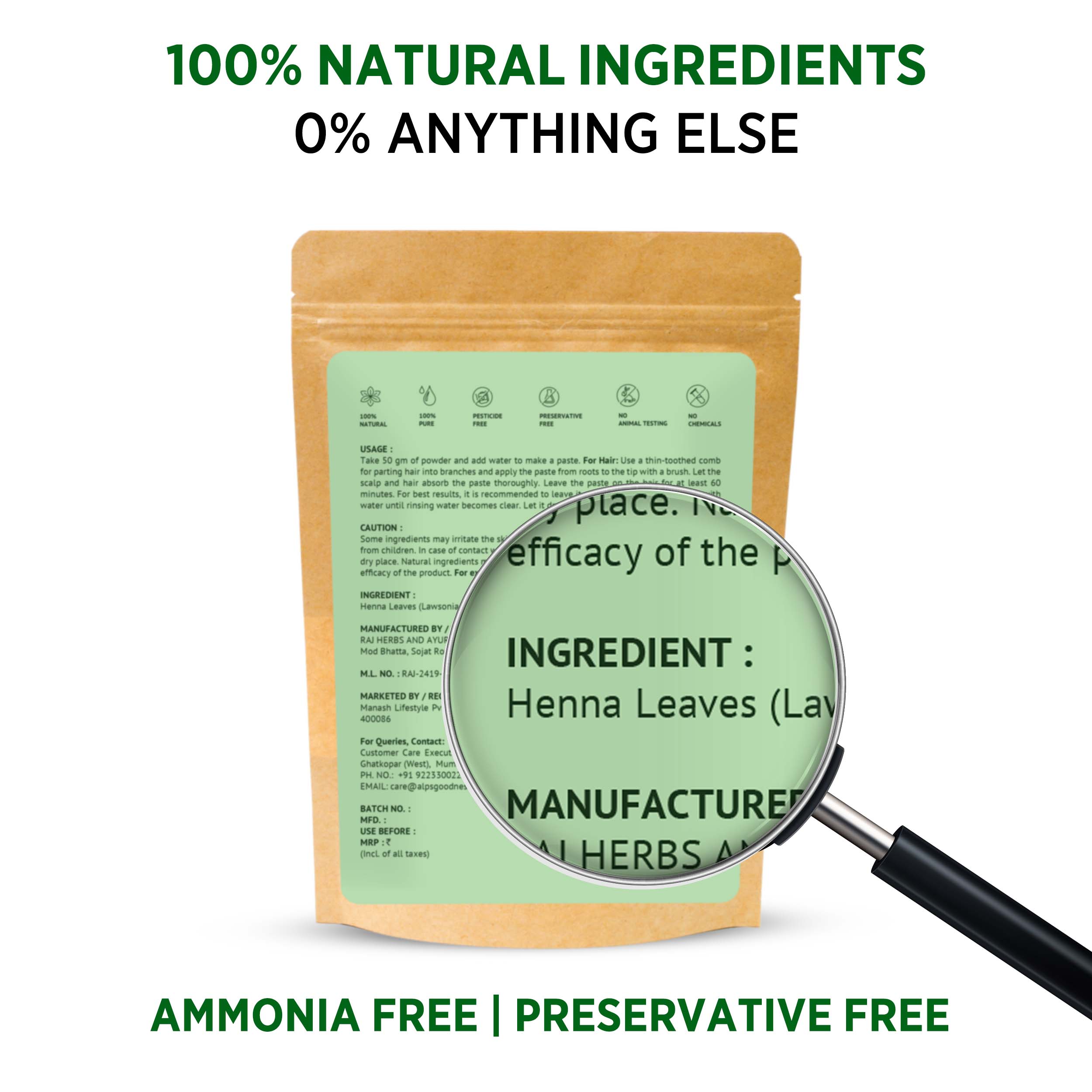 Alps Goodness Henna Powder - Alps Goodness