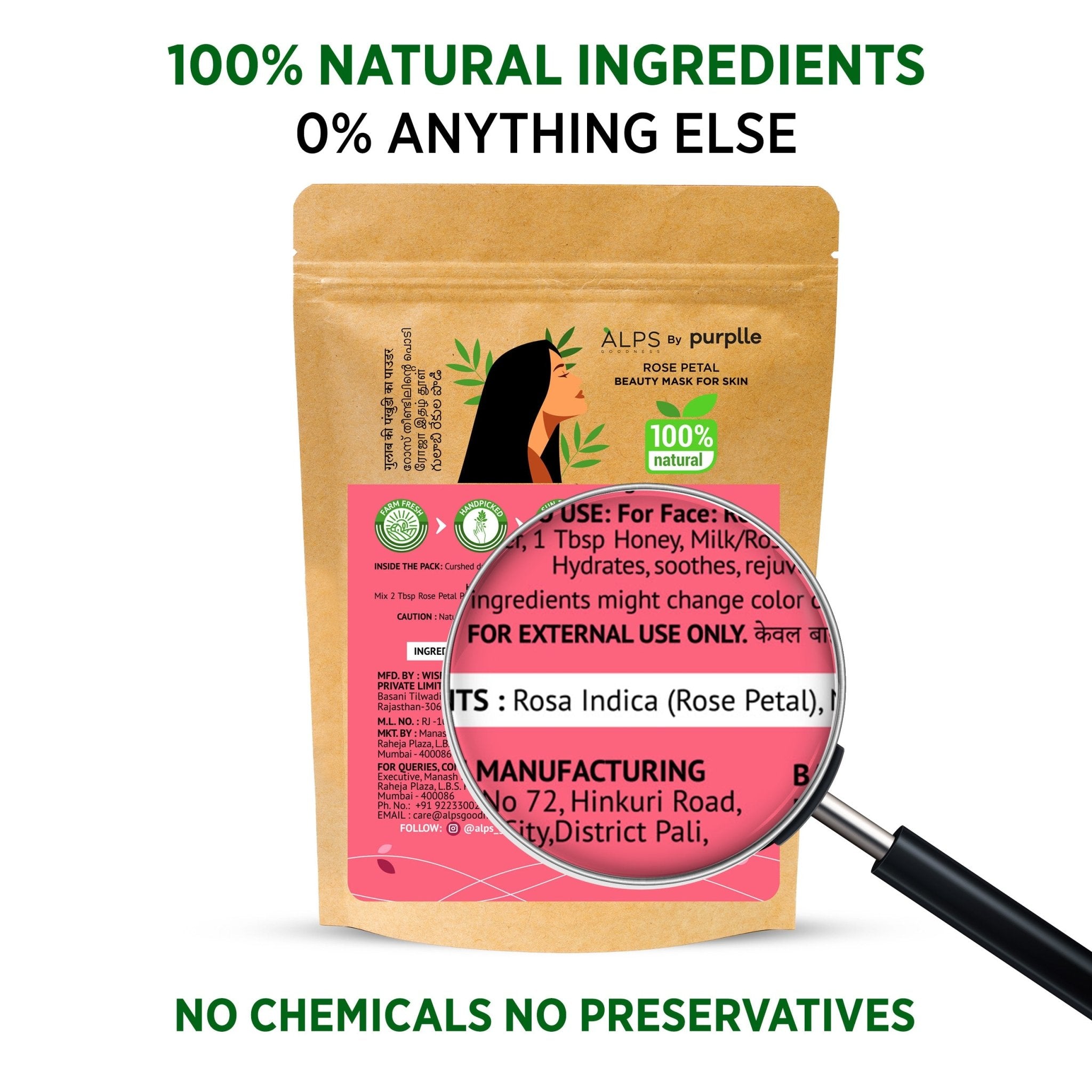 Alps Goodness Rose Petal Beauty Mask - Alps Goodness