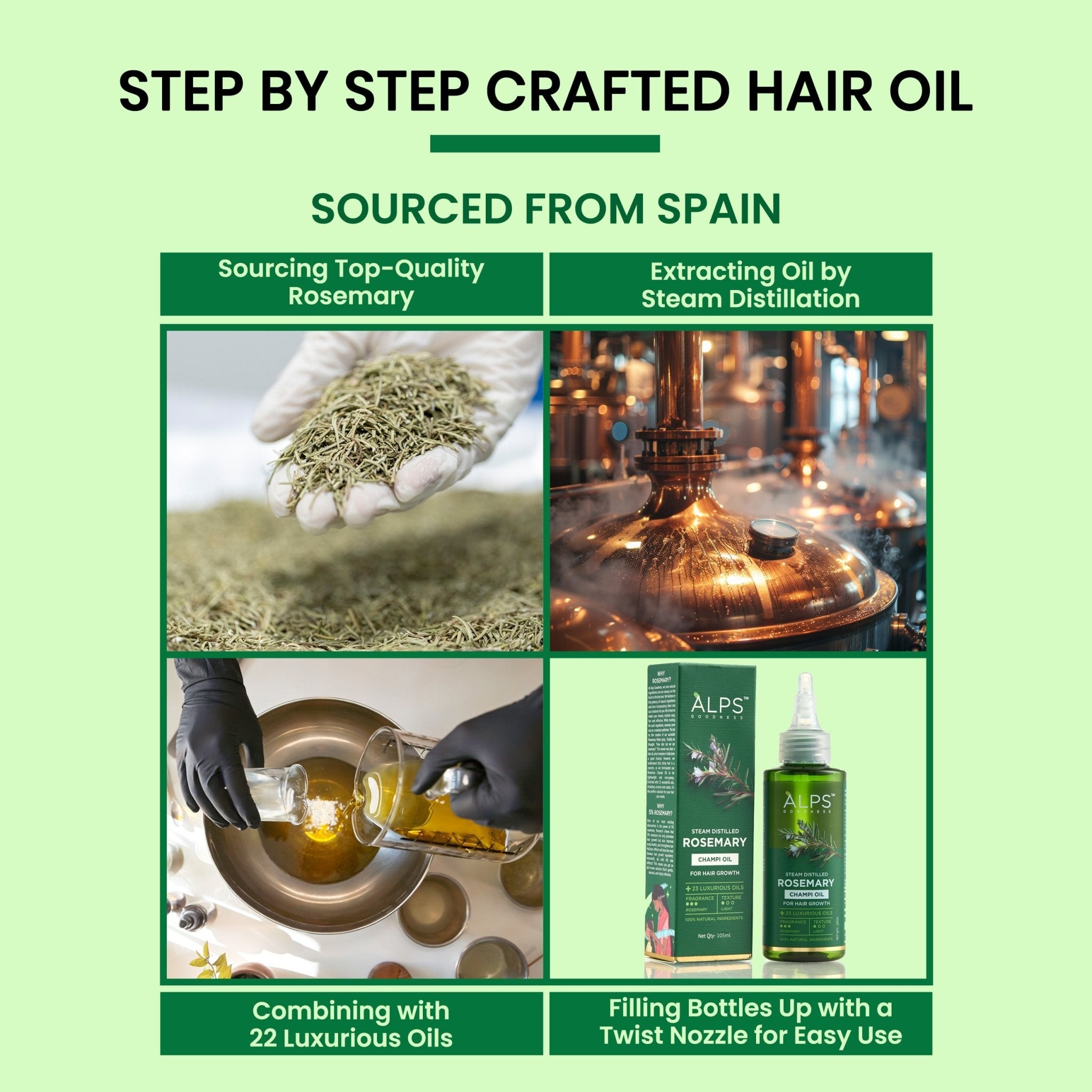 Alps Goodness Rosemary Hair Oil - Alps Goodness