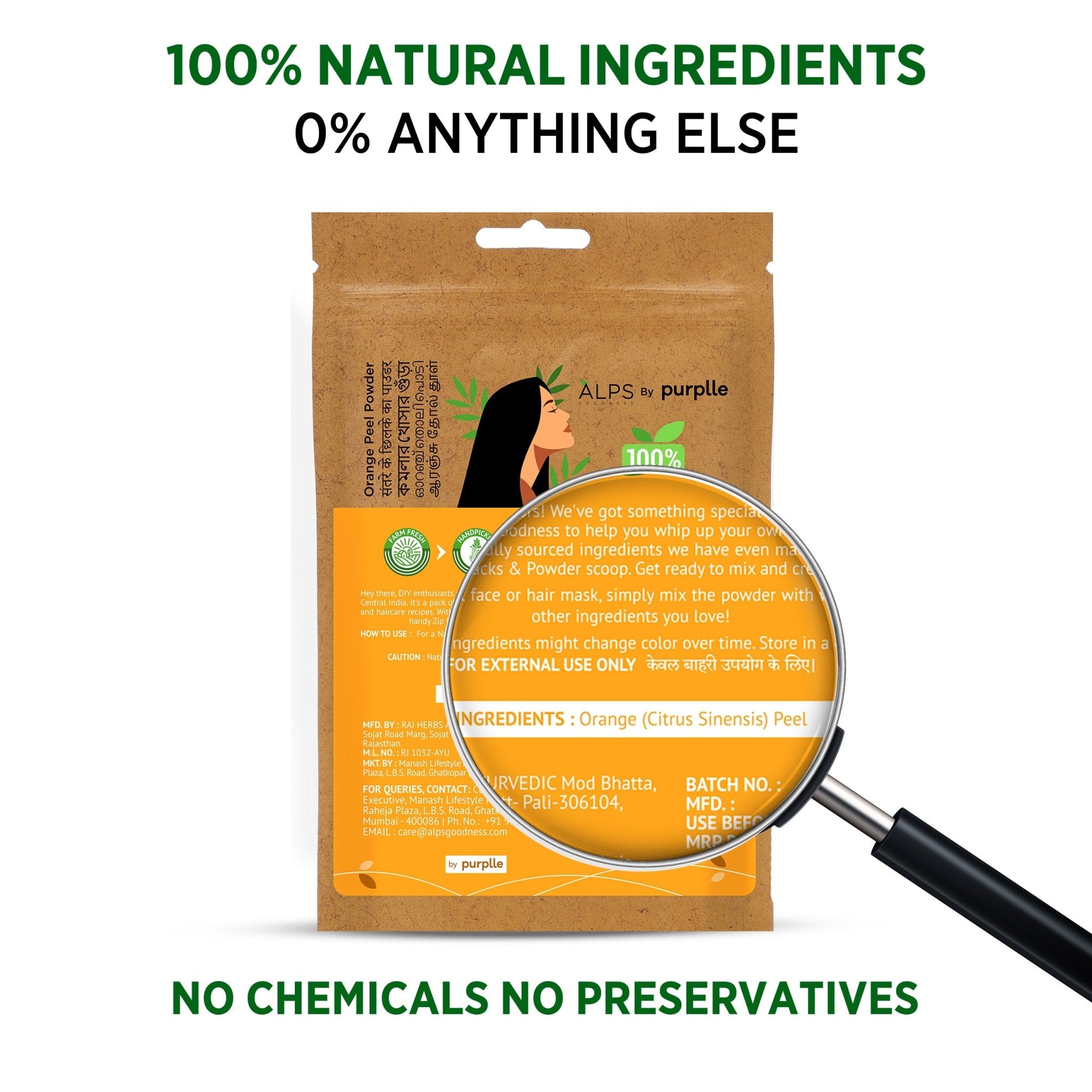 Alps Goodness Powder - Orange Peel - Alps Goodness