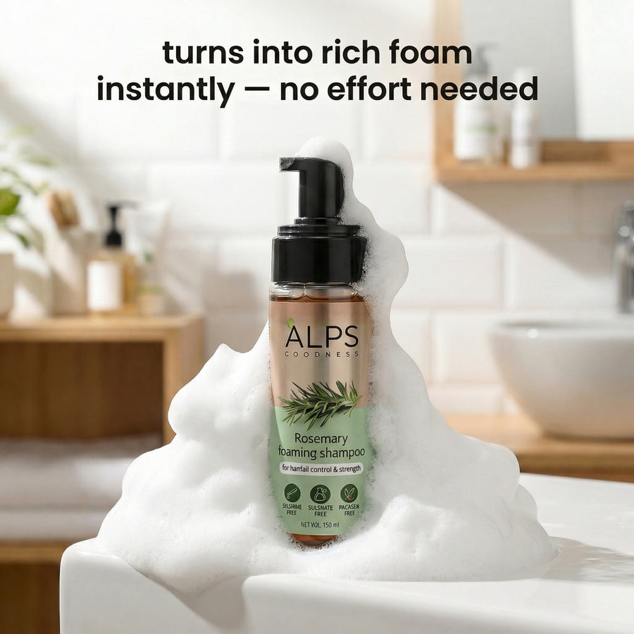 Alps Goodness Rosemary Foaming Shampoo - Alps Goodness