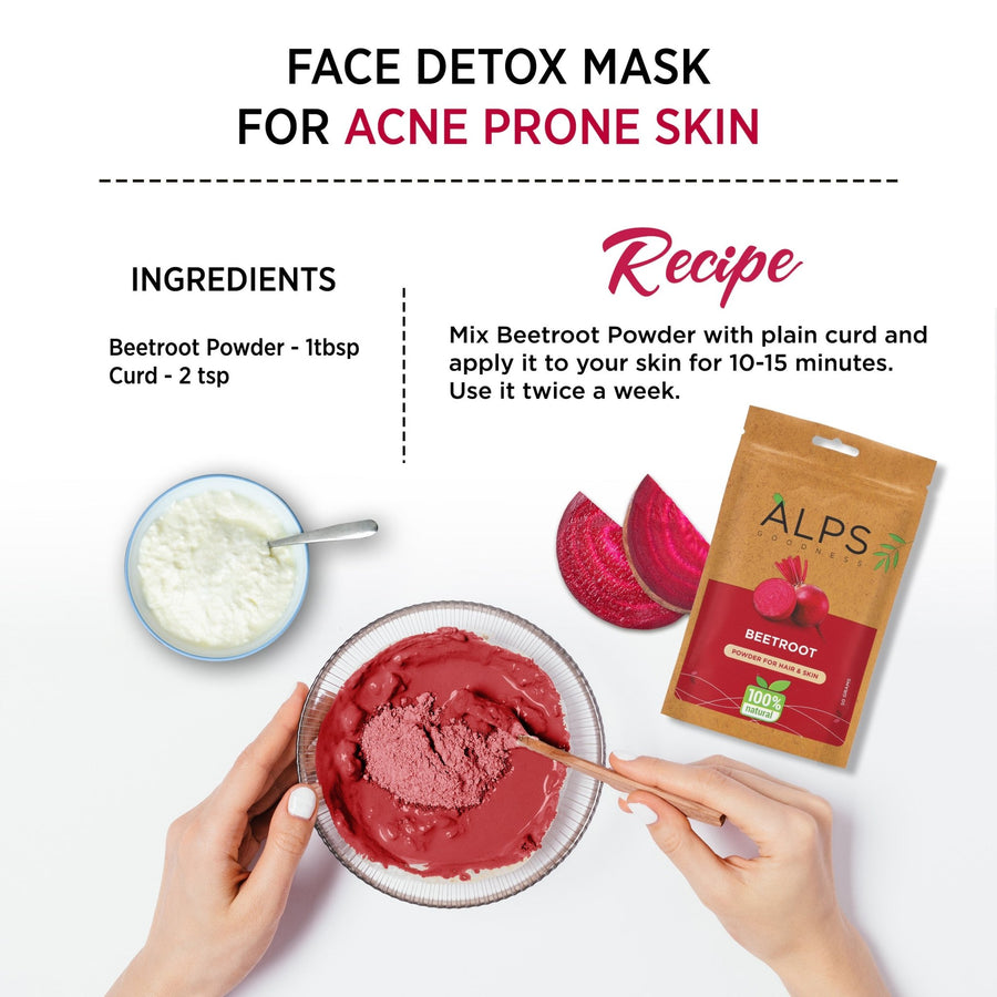 Alps Goodness Beetroot Powder Beauty Mask - Alps Goodness