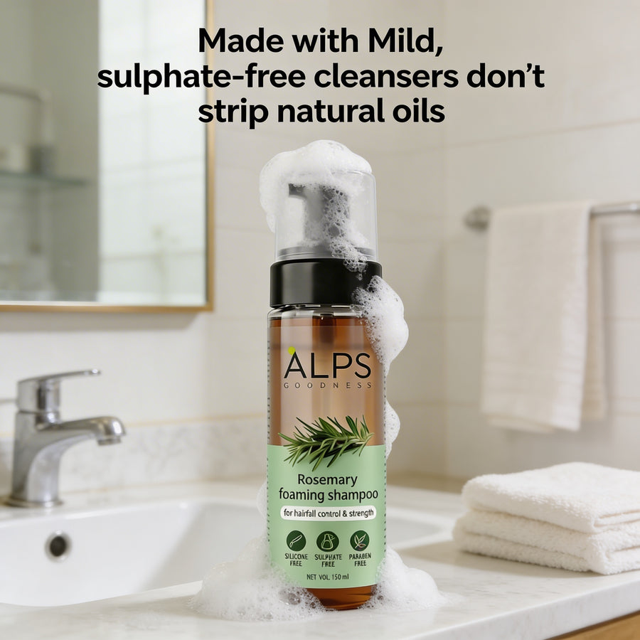 Alps Goodness Rosemary Foaming Shampoo - Alps Goodness