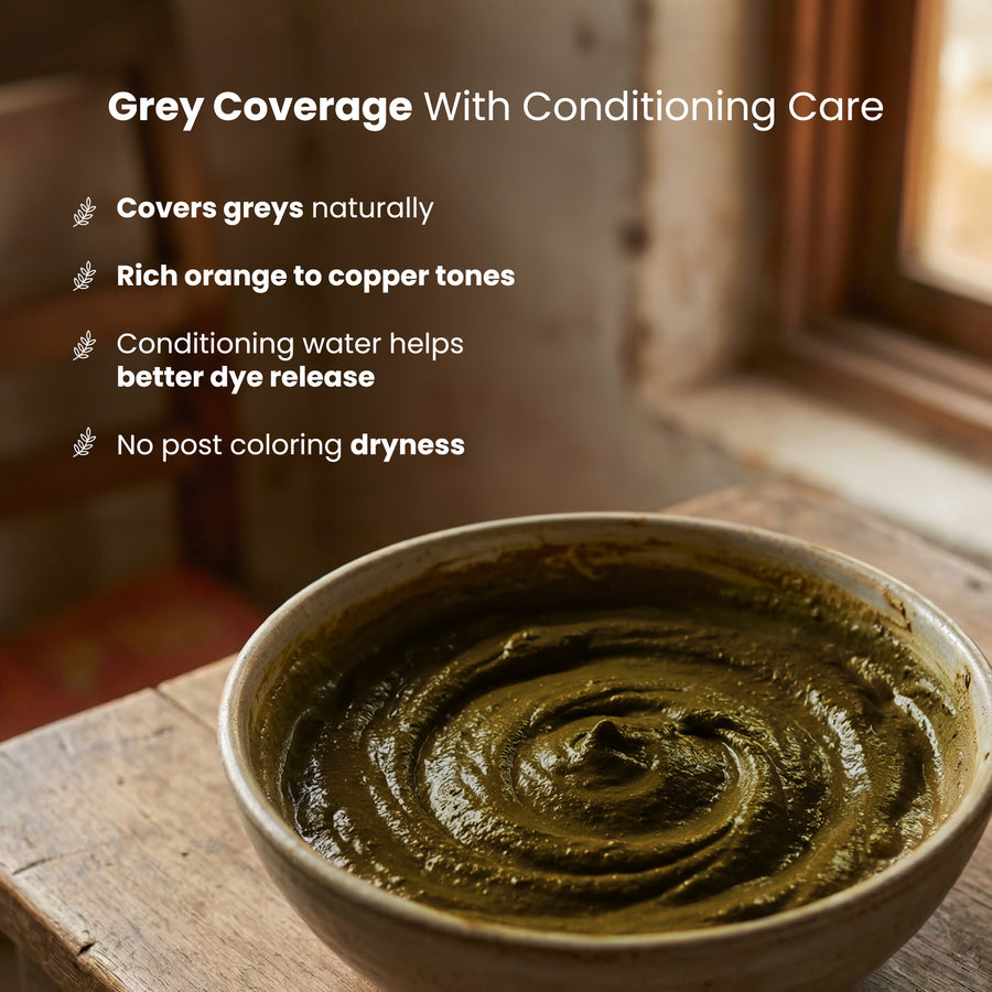 Alps Goodness Henna Powder with Herb-Soaked Conditioner