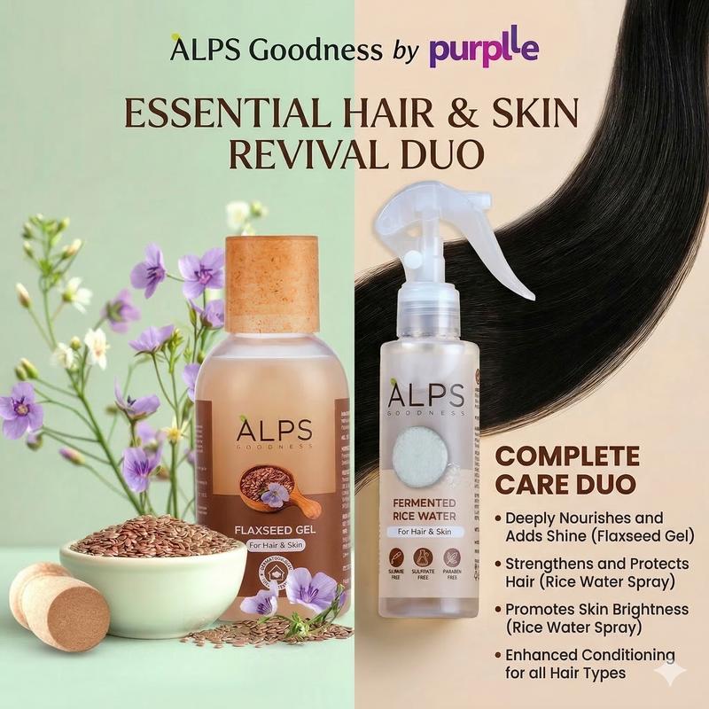 Rice Water & Flaxseed Duo