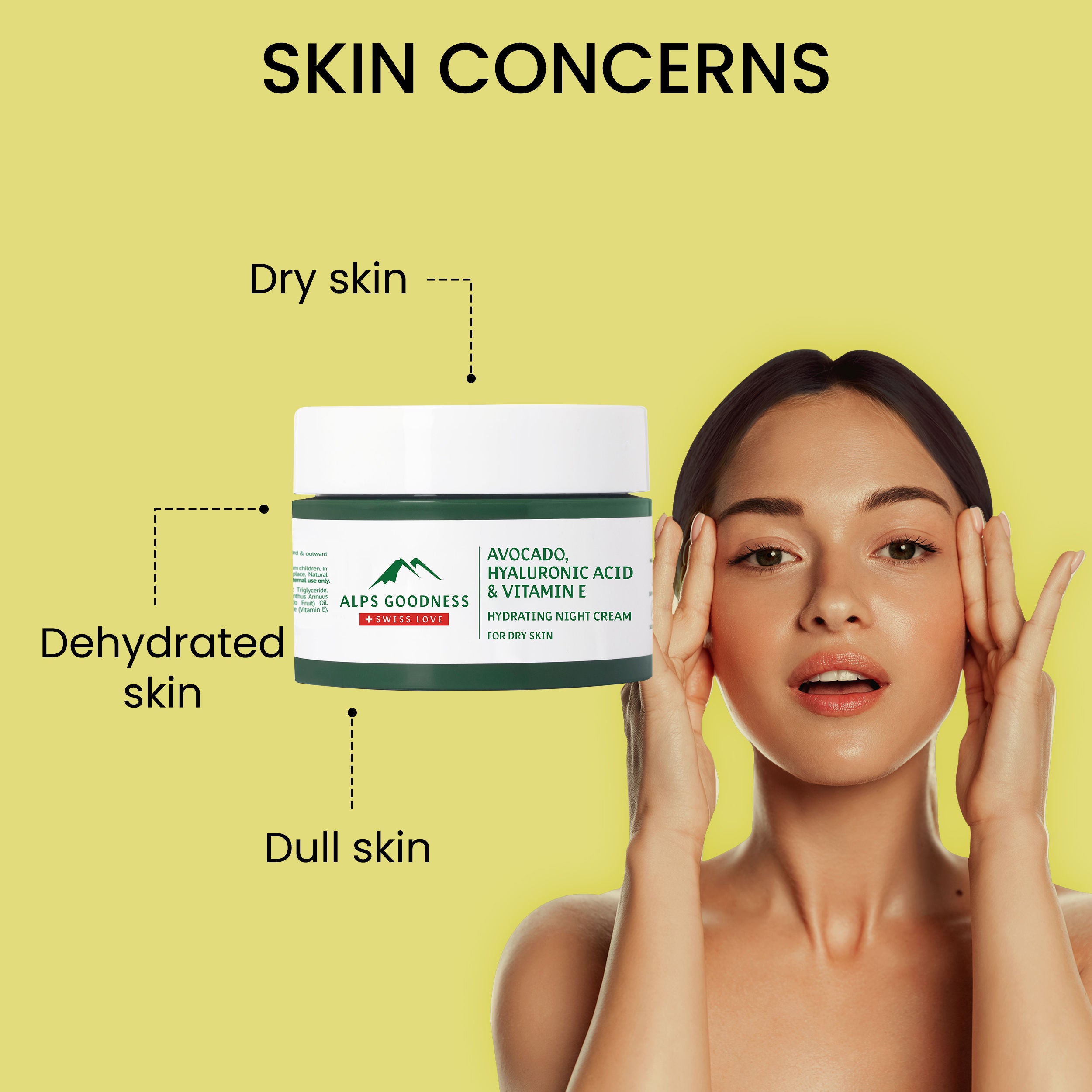 Alps Goodness Avocado, Hyaluronic Acid & Vitamin E Hydrating Night Cre