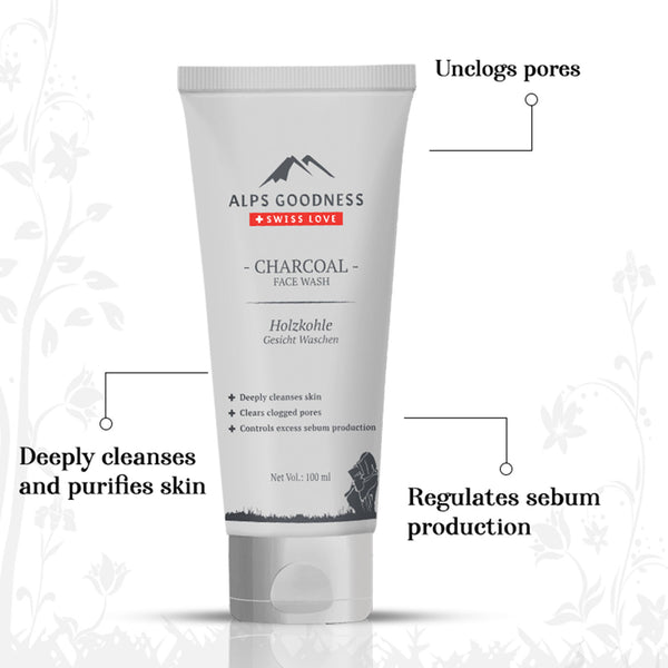 Alps Goodness Charcoal Face Wash (100 ml)