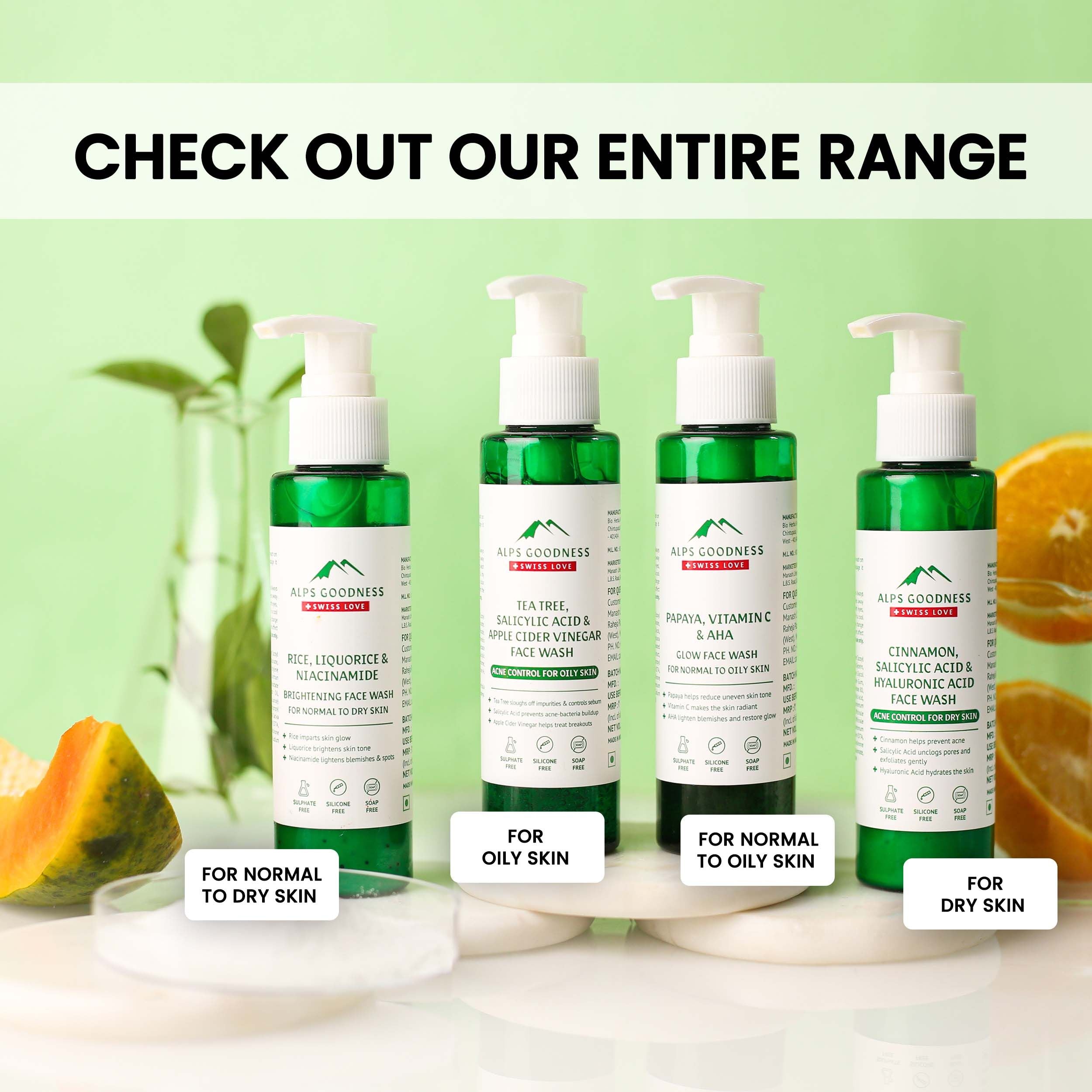 Alps Goodness Acne Control Facewash For Dry Skin with Cinnamon, Salicy