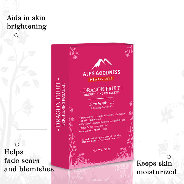 Alps Goodness Brightening Facial Kit Dragon Fruit (34 gm)