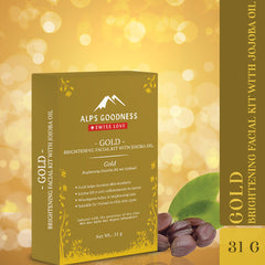 Gold Brightening Facial Kit with Jojoba Oil (31 gm)