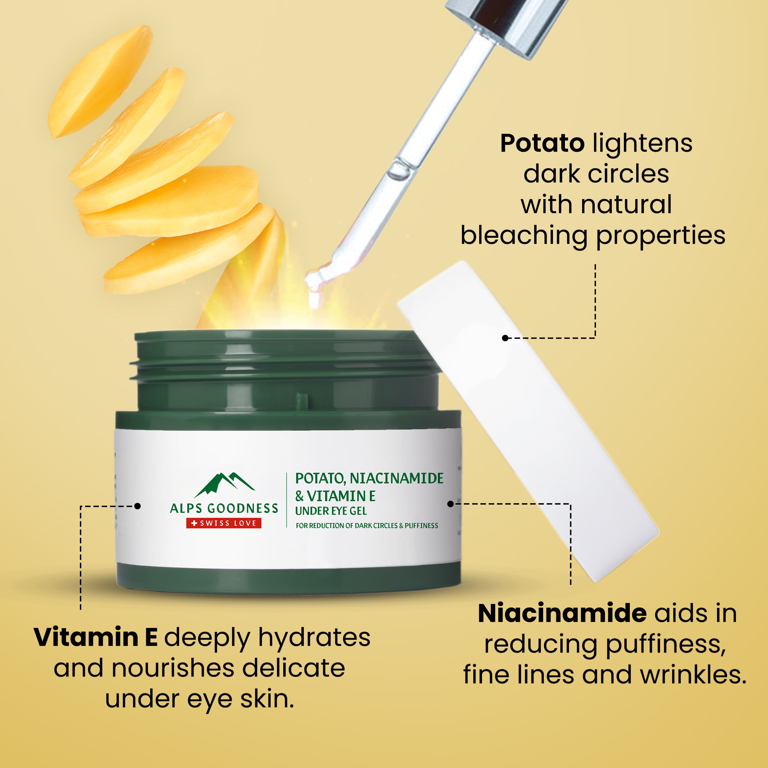 Alps Goodness Potato, Niacinamide & Vitamin E Under Eye Gel For Reduct