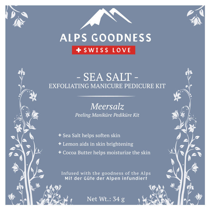 Alps Goodness Sea Salt Exfoliating Manicure Pedicure Kit (34 g)